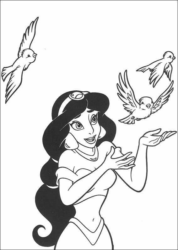 Aladinovo princeska s ptički