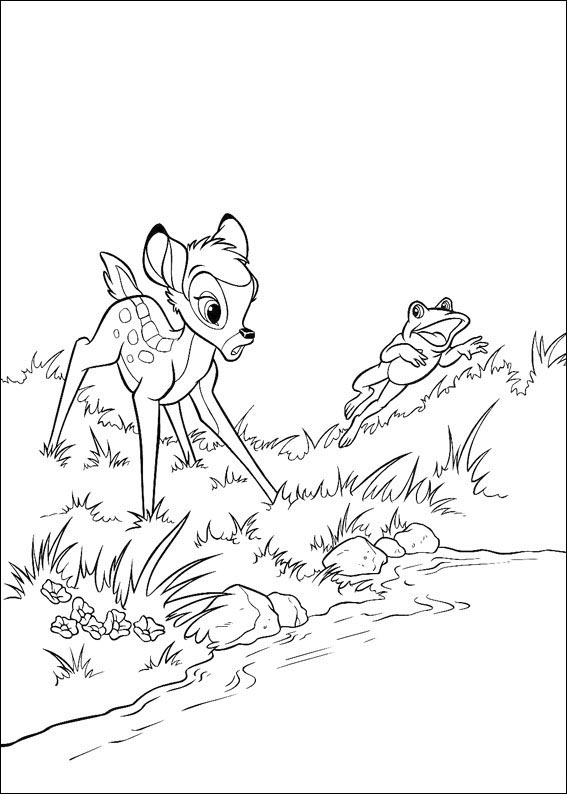 Bambi in žaba