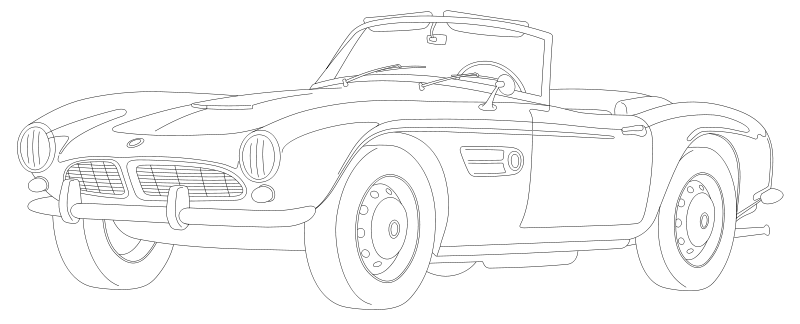Pobarvanka BMW 507
