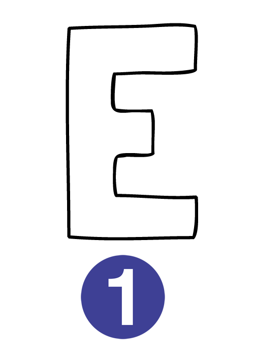 Črka E