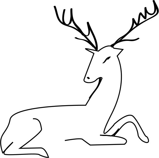 Jelen pri počitku