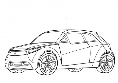 Pobarvanka Mitsubishi CT