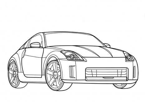 Pobarvanka Nissan 350Z
