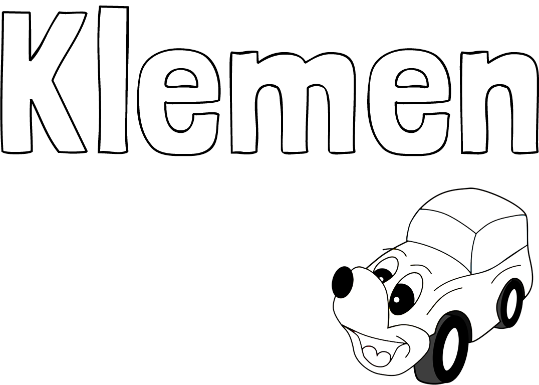 Pobarvanka imena Klemen