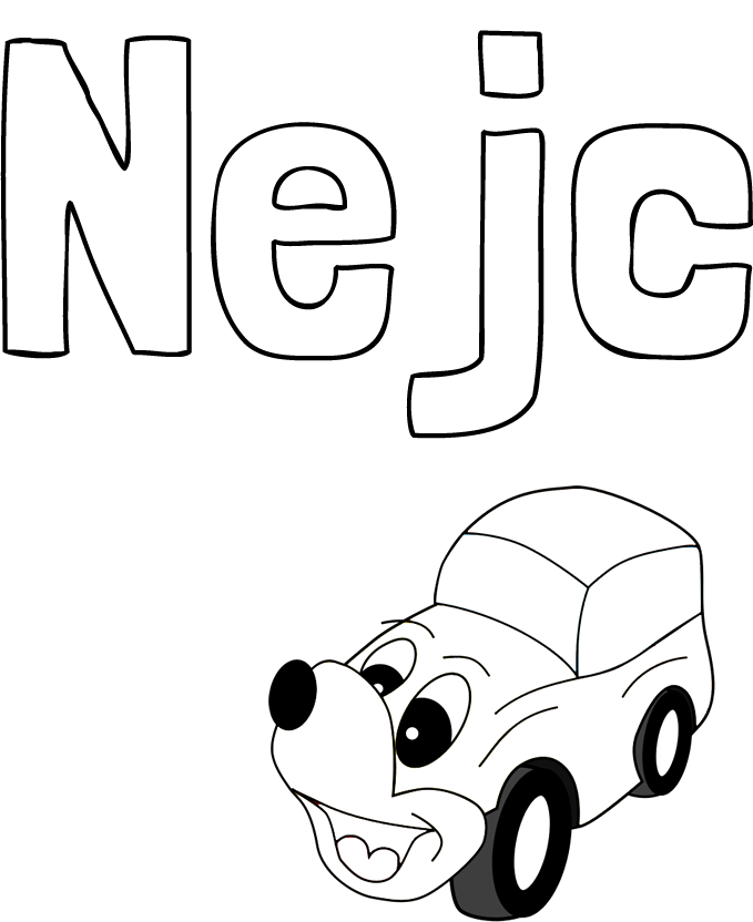Pobarvanka imena Nejc