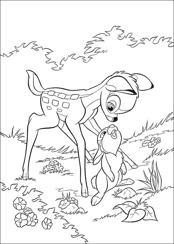 Srnica Bambi in zajček